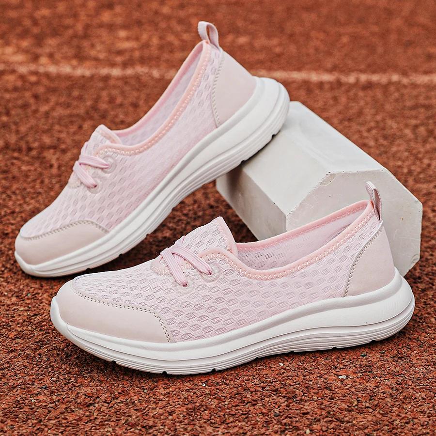 

Summer Hot Selling Sports Shoes for Women in 2026 Fashionable and Casual Walking Breathable Women Casual Shoes Zapatillas Hombre 36 рожевий