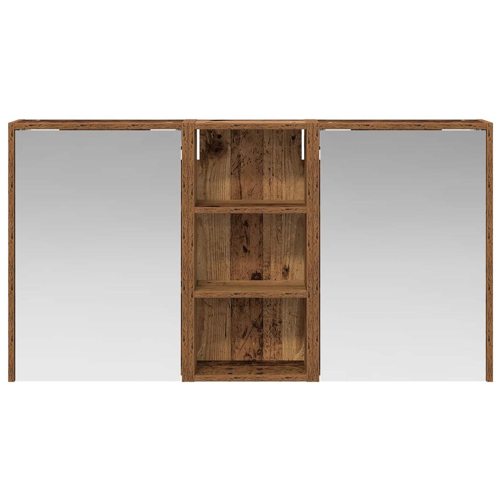 Bathroom Cabinet Set 3 pcs 116 x 16 x 62.5 cm Engineered Wood