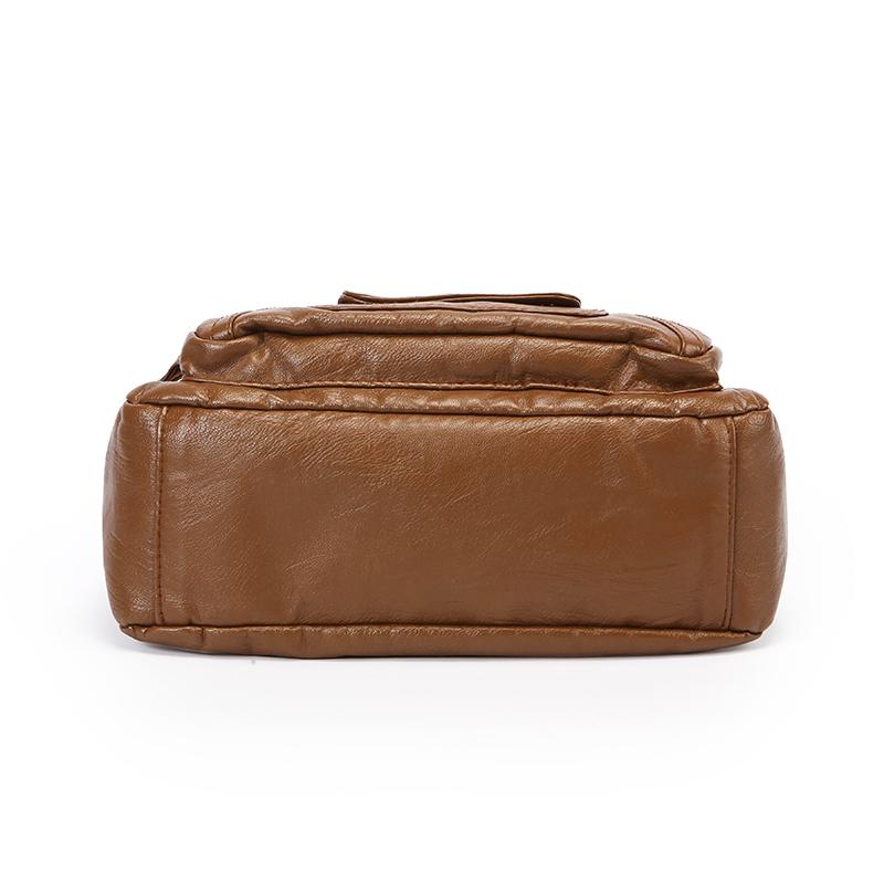 Muttertasche Damen Weiche Leder Umhängetasche Mehrfachfächer Vintage Große Kapazität Umhängetasche