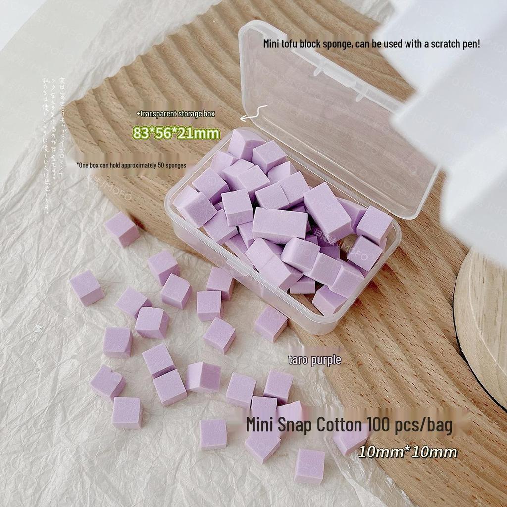 Nail Art Gradient Sponge Tool - 1cm Tofu Block for Pat-Pat Glue