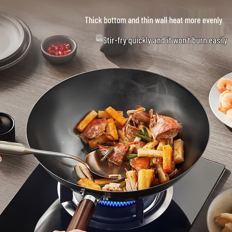 SUPOR 32cm Fine Iron Non-Stick Wok