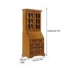 Miniature Cabinet 1:12 Scale Wooden Tiny House Furniture Creative Decoration for Living Room Bedroom Study Micro Scene