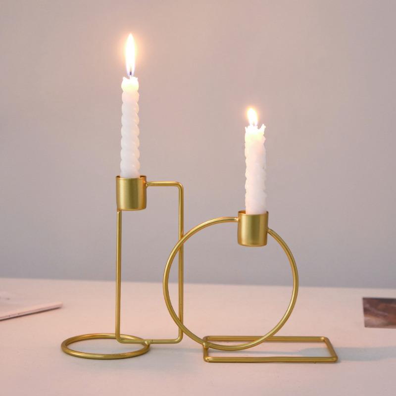 Home Candlestick OrnamentsRomantic Candlelight Dinner Props for Dining Tables Candle Bases