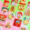 100Pcs 10x10cm Christmas Series Cookie Biscuit Candy Snack Plastic Self-adhesive Xmas Party Gift Bags