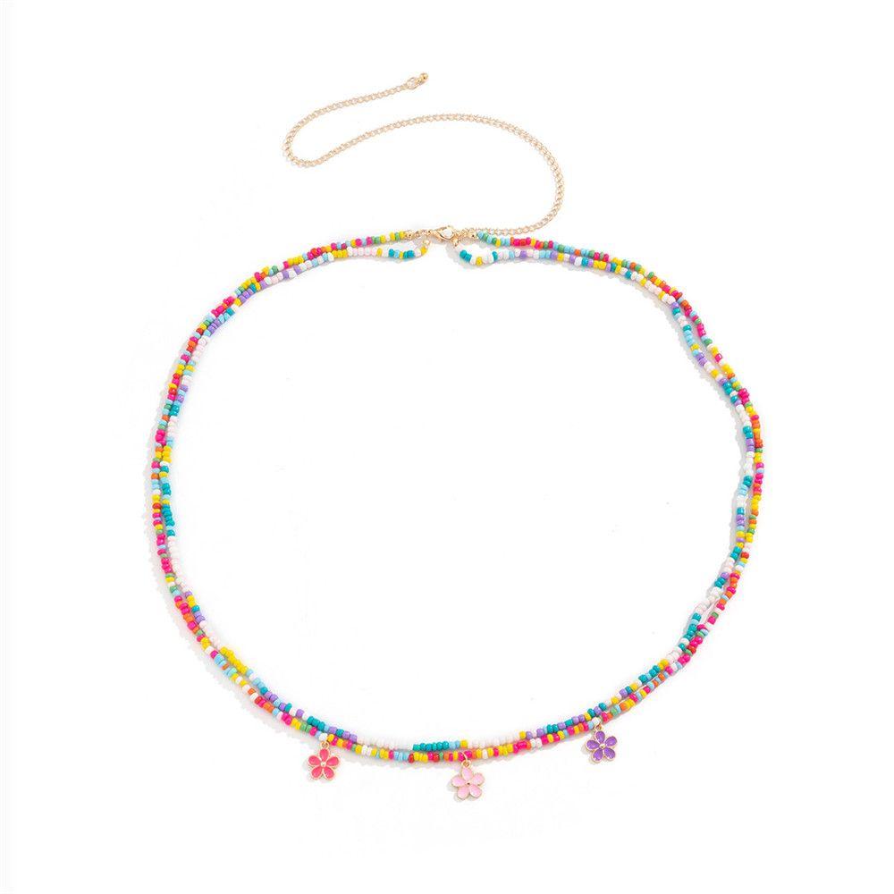 Chain Colorful Rice Bead Women Belly Chain Waist Jewelry Bikini Waist Link Bohemian Waist Chain