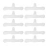 DYS 1/5/10 Pezzi Fodere per Reggiseno in Cotone per Assorbimento del Sudore, Cuscinetti Lavabili Sotto il Seno, Assorbitori di Umidità Riutilizzabili per Seno, Articoli per Sudorazione Donna