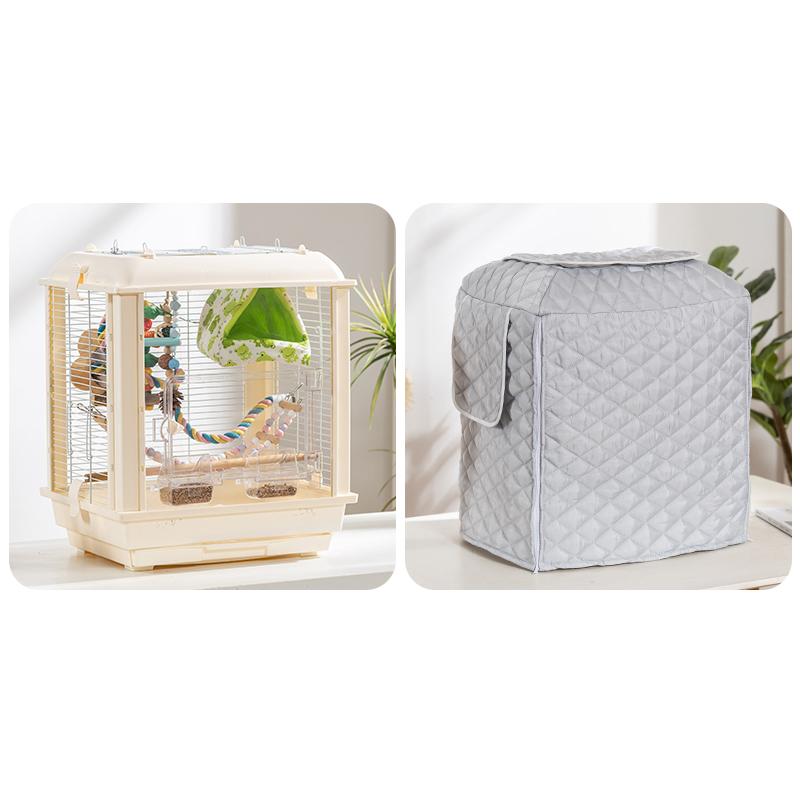 Зимовий теплий чохол для клітки для птахів Бавовняний стьобаний чохол для клітки Навіс із захистом від дощу Аксесуари для клітки для папуг