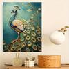 Pearl DIY Art Painting Peacock Design Handcrafted Picture Indoor Wall Ornament Relaxing Leisure Hobby Exquisite Home Decoration Gift