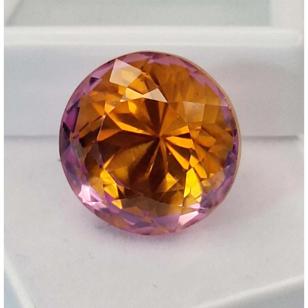 Natural Pitambari Sapphire Bi-Color Round Cut 17-19 Ct Stunning Gemstone