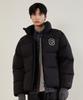 Rds College C Logo Oversized Short Puffer Black