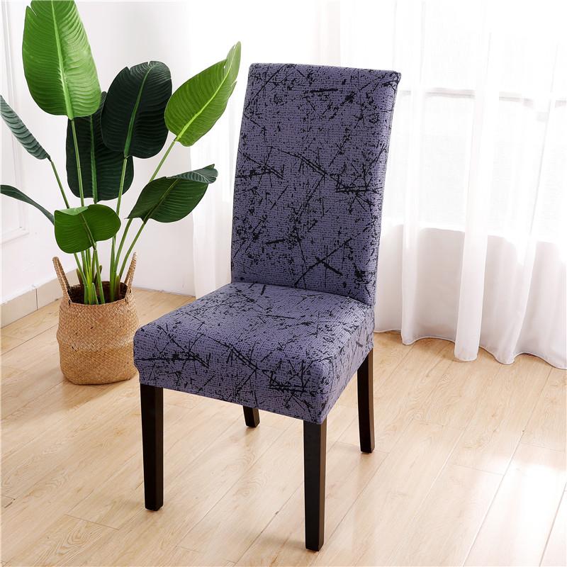 Modern Printed Chair Cover Elastic Seat Covers Slipcover Removable And Washable Stretch Banquet Hotel Dining Room Cover