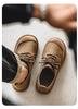 Men's Plus Size Breathable Leather Driving Shoes - Autumn Style, Non-Slip Soft Sole, Fashionable & Versatile.
