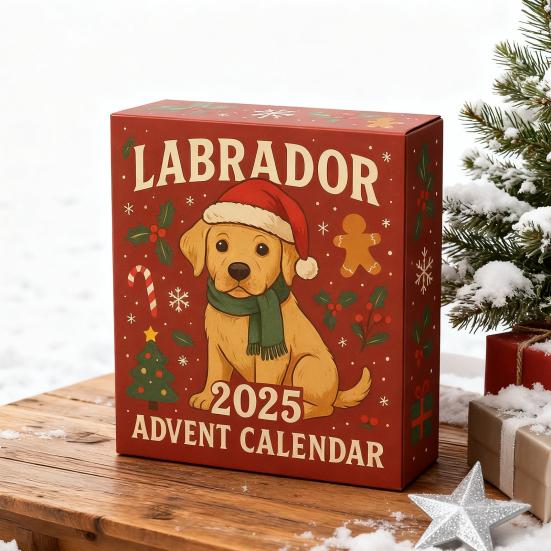 2025 Dog Advent Calendar 24 Days Cute Dog Ornaments Labrador German Shepherd Christmas Countdown Calendar Collectible Holiday Gift for Dog Lovers