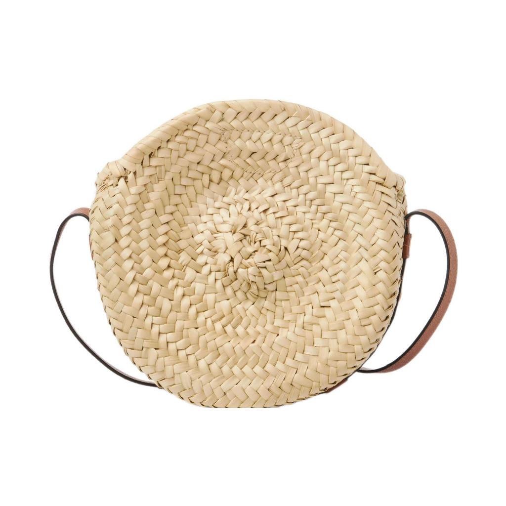 Chloe Marcie Ikonische Sattelstich-Details Verstellbarer Schultergurt Magnetverschluss Rattan und Kalbsleder Crossbody-Tasche CHC23-SS736I32-25M