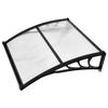 Awnings for Door Entrance, 38 X 40 In, Exterior Front Door Window Awnings with Drainage & ABS Bracket, Rain Snow Sun Protection, Overhang
