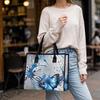 Fashion Watercolor Butterfly Print Tote Bag Casual Daily Portable Large Capacity Handbag for Women