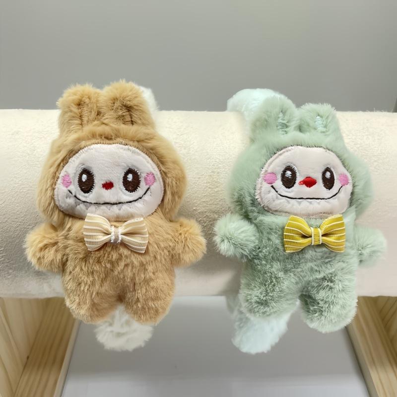 1pc 3D Plush Headband Labubu Plush Wash Face Headband High Headed Artifact