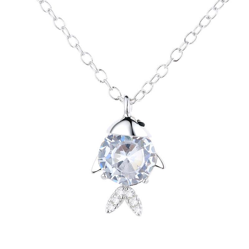 The rest of your life has your necklace with diamonds, creative collarbone chain, niche design, light luxury fashion pendant, women