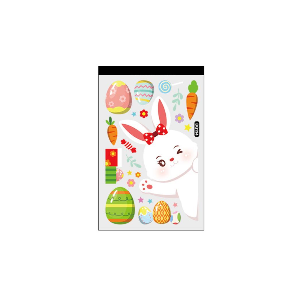 Easter Window Clings Easter Eggs Window Stickers Reusable Spring Easter Window Stickers