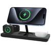 QI2.0 15W Foldable 3-in-1 Magnetic Wireless Charger for iPhone, Apple Watch, and Earbuds