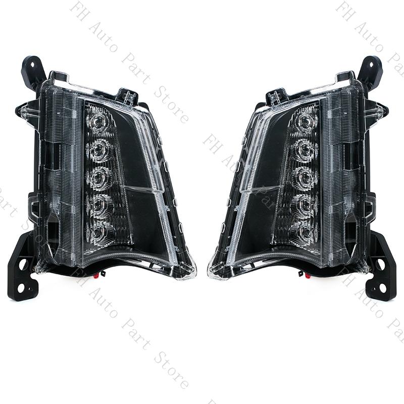 1Set For Toyota Hiace Commuter 2019 2020 2025 Car Front Bumper Fog Lamp Daytime Running Drive Light Foglight LED Halogen