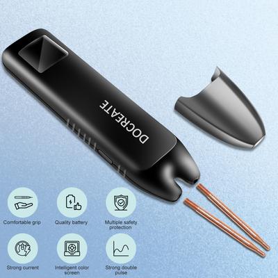 Docreate Soldadora por Puntos de Batería Soldadora por Puntos Portátil 99 Engranajes Ajustables Inteligente Automática y