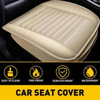 Full Surround Front Car Seat Cover Leather Pad Mat Auto Chair Cushion Protector