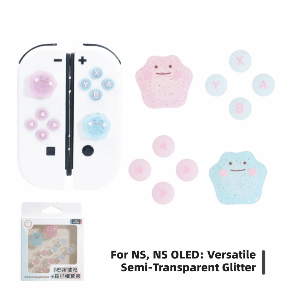 A Set Protective Silicone Thumb Grips Button Caps for Nintendo Switch NS1 NS2 Gaming Accessories