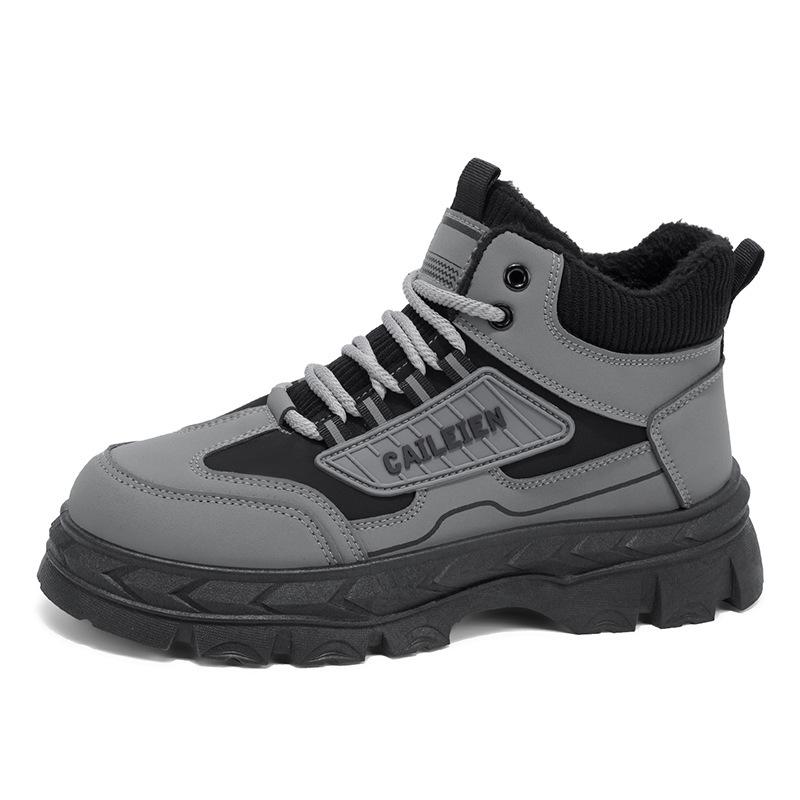 Winter velvet high-top Martin boots thick-soled non-slip thickened warm cotton shoes short boots