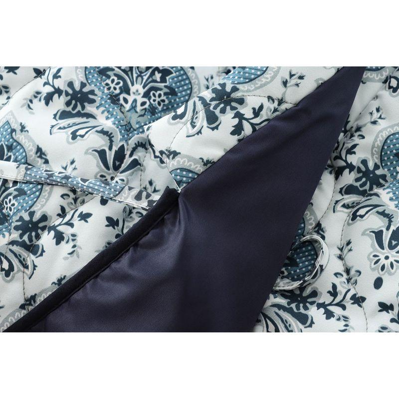 Kaslead New Women clothes Western Style Fashion Simple and Versatile Print Cotton-padded jacket Long sleeve Outerwear