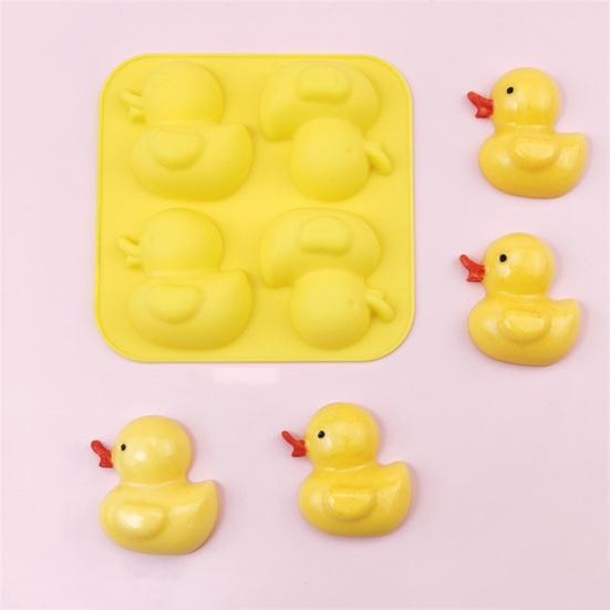Enten Silikonform Lebensmittelqualität Schokoladenform für Pudding Gelee Gips Leicht zu lösen Hitzebeständig Enten Keksform für Kuchen Deko Süßigkeiten
