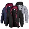 Men's Casual Sports Zipper Hoodie Coat Solid Color Cardigan Sweatshirt Men Clothing Sportswear Slim Fit Casual Jacket