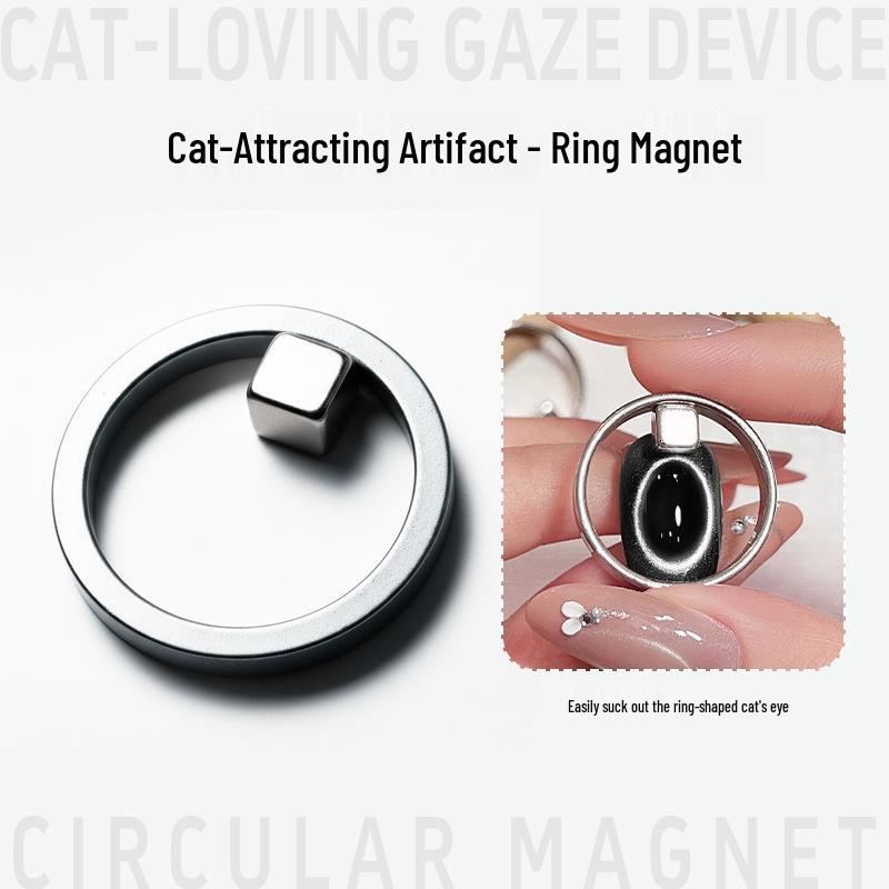 Magnete Triplo Occhio di Gatto: Strumento Magnetico per Unghie Cilindrico, Forte e Grande