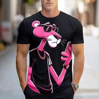 3D Summer Digital Animal Print Fashion Short Sleeved Trend Casual T-shirt