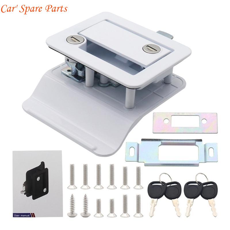 

Y4UA Yacht Camper-Car Push Lock RV Caravan-Boat Home Cabinet Drawer Button Lock белый