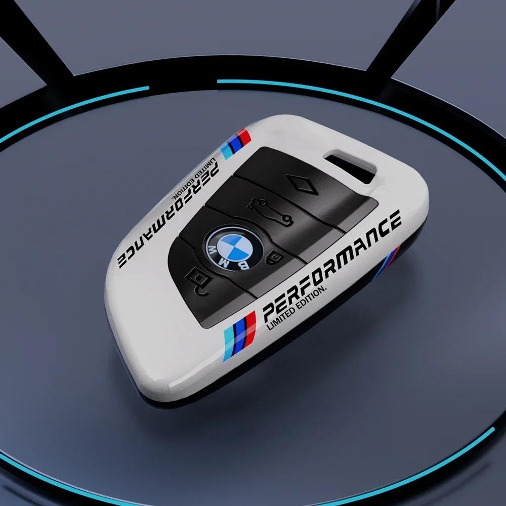 Pour BMW Housse de Clé de Voiture en Fibre de Carbone Coque Pour BMW G05 G07 F25 F15 F26 G01 G02 G06 G08 G14 G15 G16 F48 F39 F10 F30 Accessoire Auto