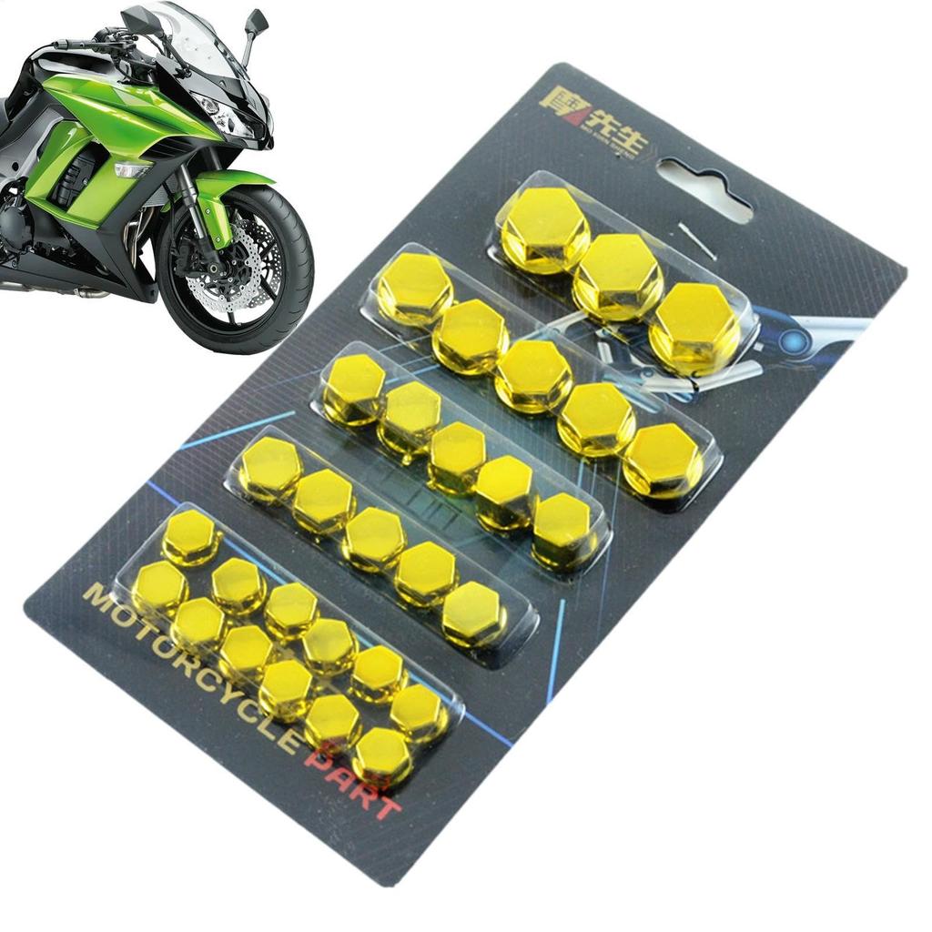 30pcs Screw Caps Lids Motorcycle Screw Caps Motorcycle Screw Covers Bicycle Proof Engine