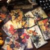 40PCs Vintage Scrapbooking Background Paper Decorative Diary Album Craft DIY Supplies Material Paper Floating Dream Flower