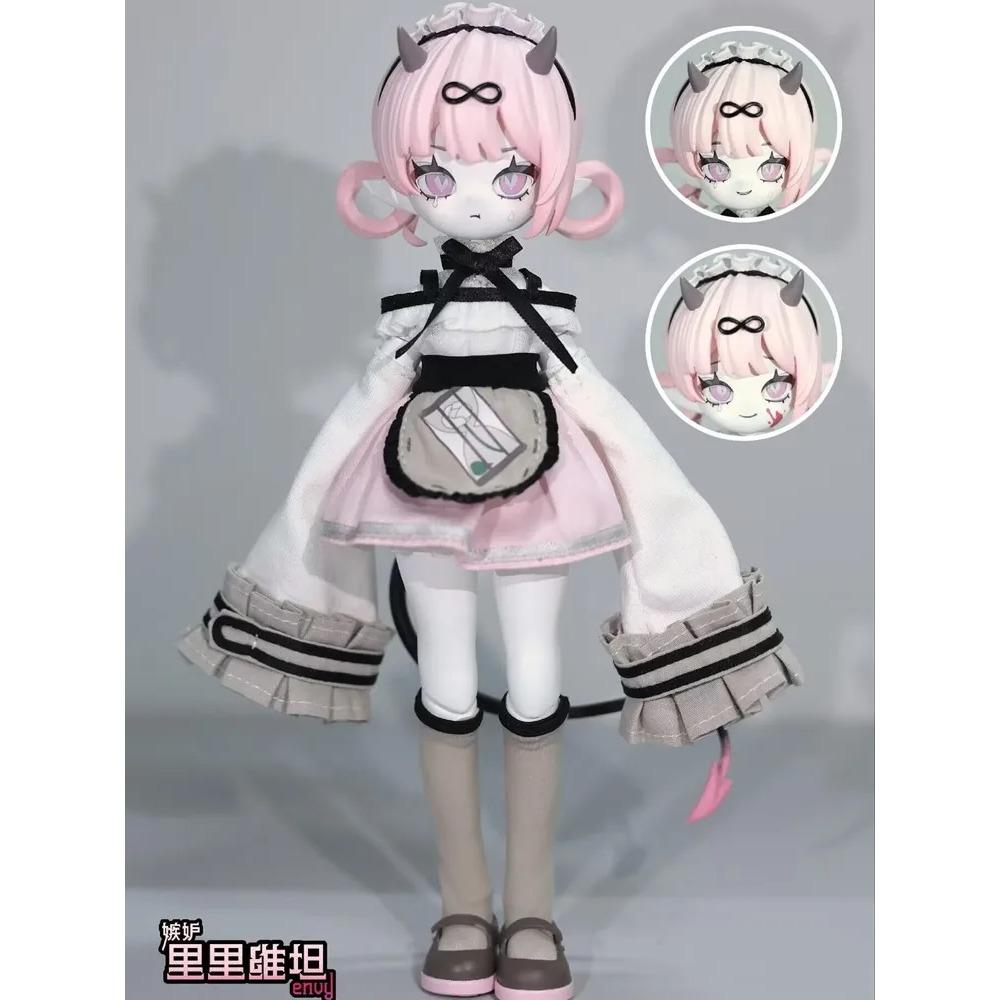 In Stock Cooze 1/8 Bjd Devil'S Horns Blind Box Movable Ornament Exquisite Toys Joint Mobility Creative Desktop Collection Toys