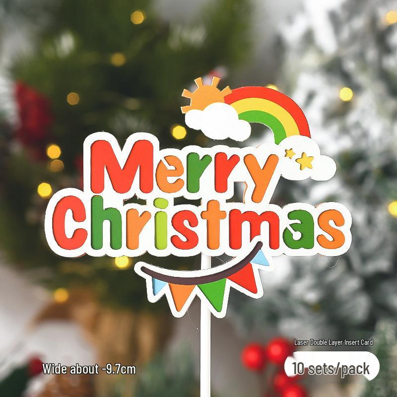 Popular Soft Glue Christmas Cake Ornaments: Santa Claus & Snowman Inserts for Holiday Party Desserts