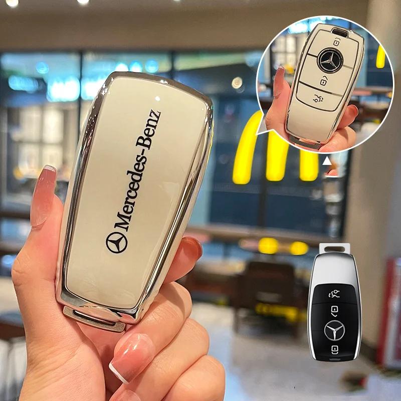 Car Remote Key Case Shell Auto Accessories For Mercedes Benz A B C E S Class W206 W204 W212 W213 W176 GLC CLA AMG W177 W223 S350