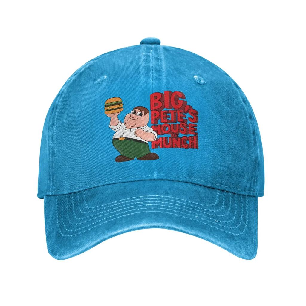 aCasual Y2K Families Cartoon Major Characters Chicken Baseball Caps Distressed Denim Washed Sun Cap Adjustable Fit Caps Hat