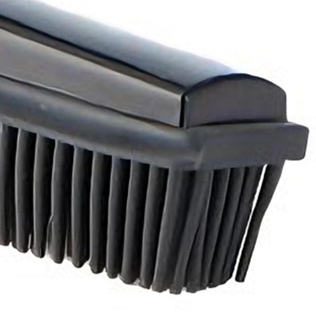 Rug Brush Silicone Bristle Long Handle Cleaner Carpet Hair Removal Tool Floor Scrub Brush For Floor Shower Bathroom Bedroom