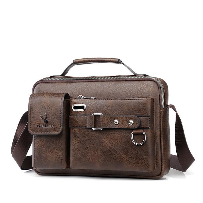Single Shoulder Bag Men s Crossbody Business Hand-held Backpack 28x8x20