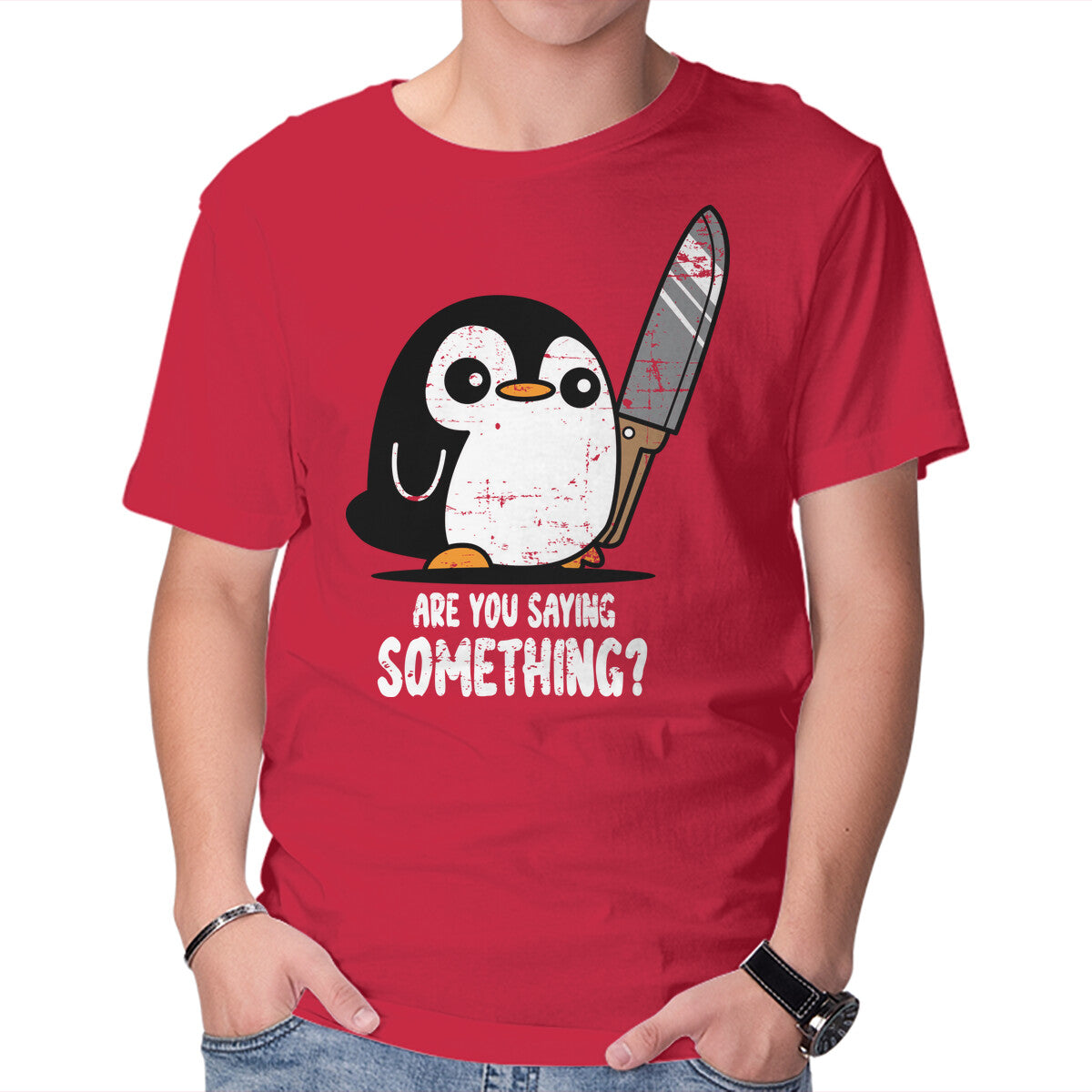 Unisex Crew Neck T-Shirt Are You Saying Something Graphic Short Sleeve Casual Tee XXXL