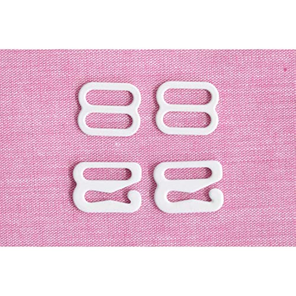 Clover (Clover) Clover Shoulder Strap Adjustment Parts Set, 10mm Width, Pack of 2, White, 26-008