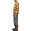 Uniqlo Marni Collaboration FW22 Plaid Stand Collar Long Sleeve Jacket Women Jacket Yellow 453249-46