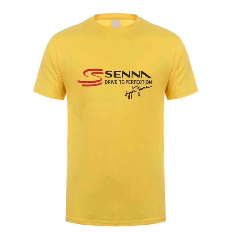 Ayrton Senna Pánské tričko s krátkým rukávem bavlněné Senna Drive To Perfection tričko top trička trička