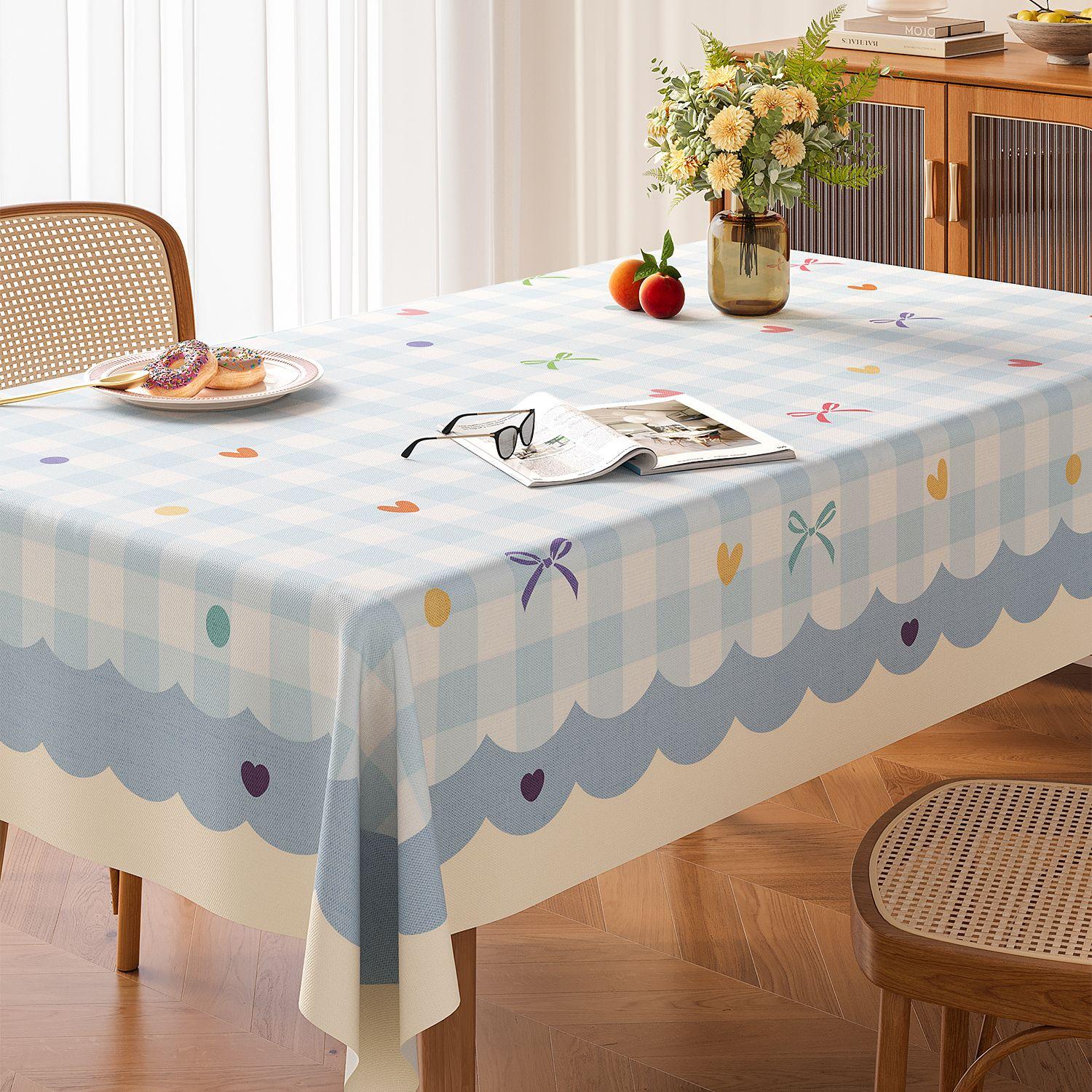 

Утолщенная, Свежая, Устойчивая к царапинам, Водонепроницаемая, Устойчивая к пятнам, Износостойкая, Податливая и Драпирующаяся Скатерть 90 * 140cm