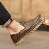 Outdoor Comfortable Ankle Sports and Casual Leather Shoes Autumn Fashion Brand Breathable Handmade Stitching Casual Men's Shoes